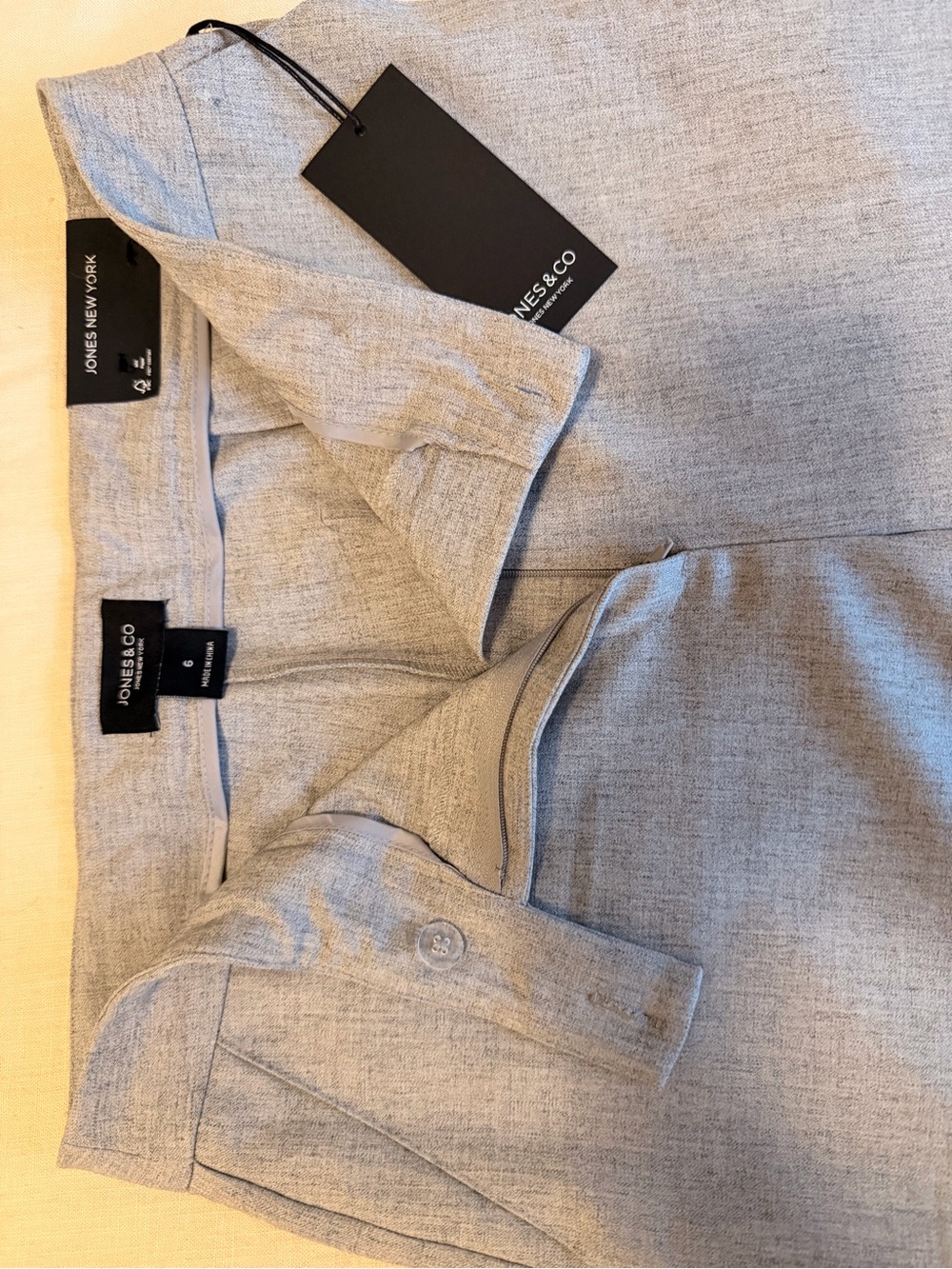 Jones New York Heather Gray Dress Pants